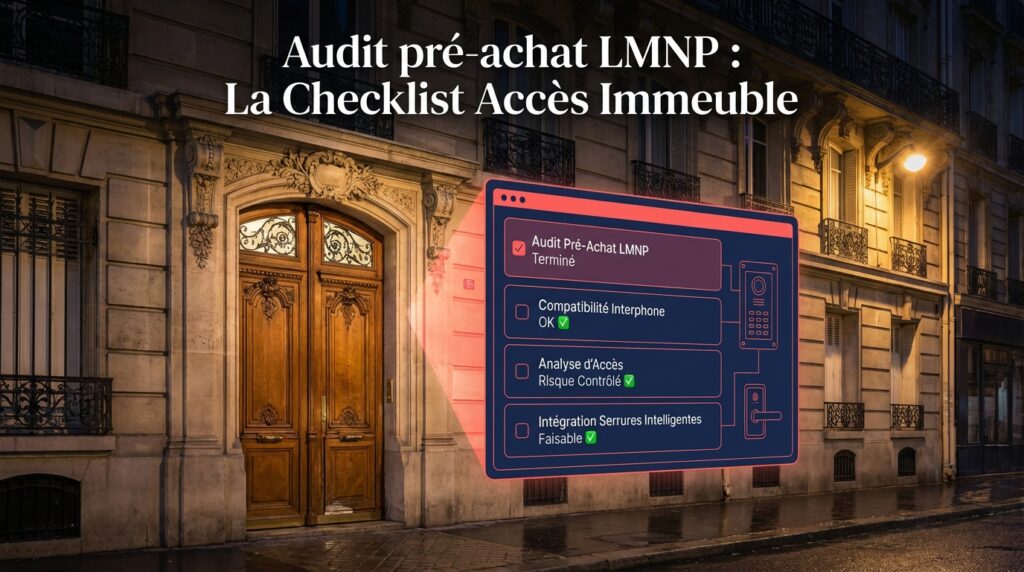 Audit pré-achat LMNP : La checklist accès immeuble (LCD)