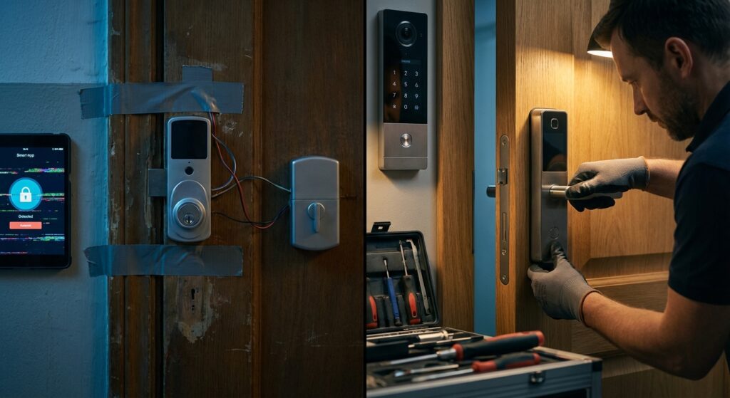 Serrure Connectée Pro : La Sécurité Totale de l’Immeuble à l’Appartement